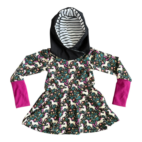 Size 6-9Y Hooded Peplum
