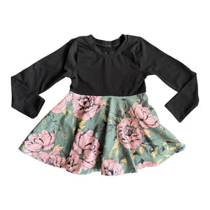 7Y Floral Peplum