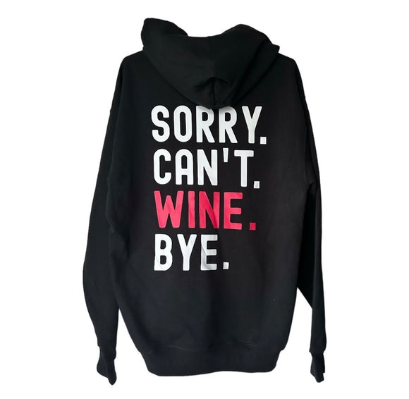Wine Hoodie size Large