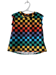 5T Checker Girls Tee